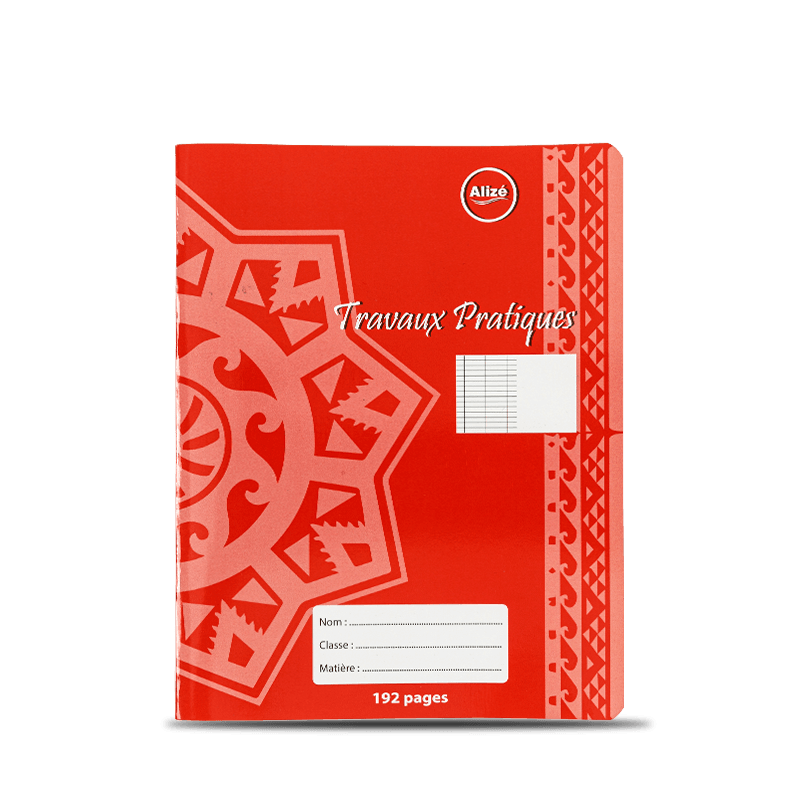 Sneeuwvlokpatroon rood werkboek
